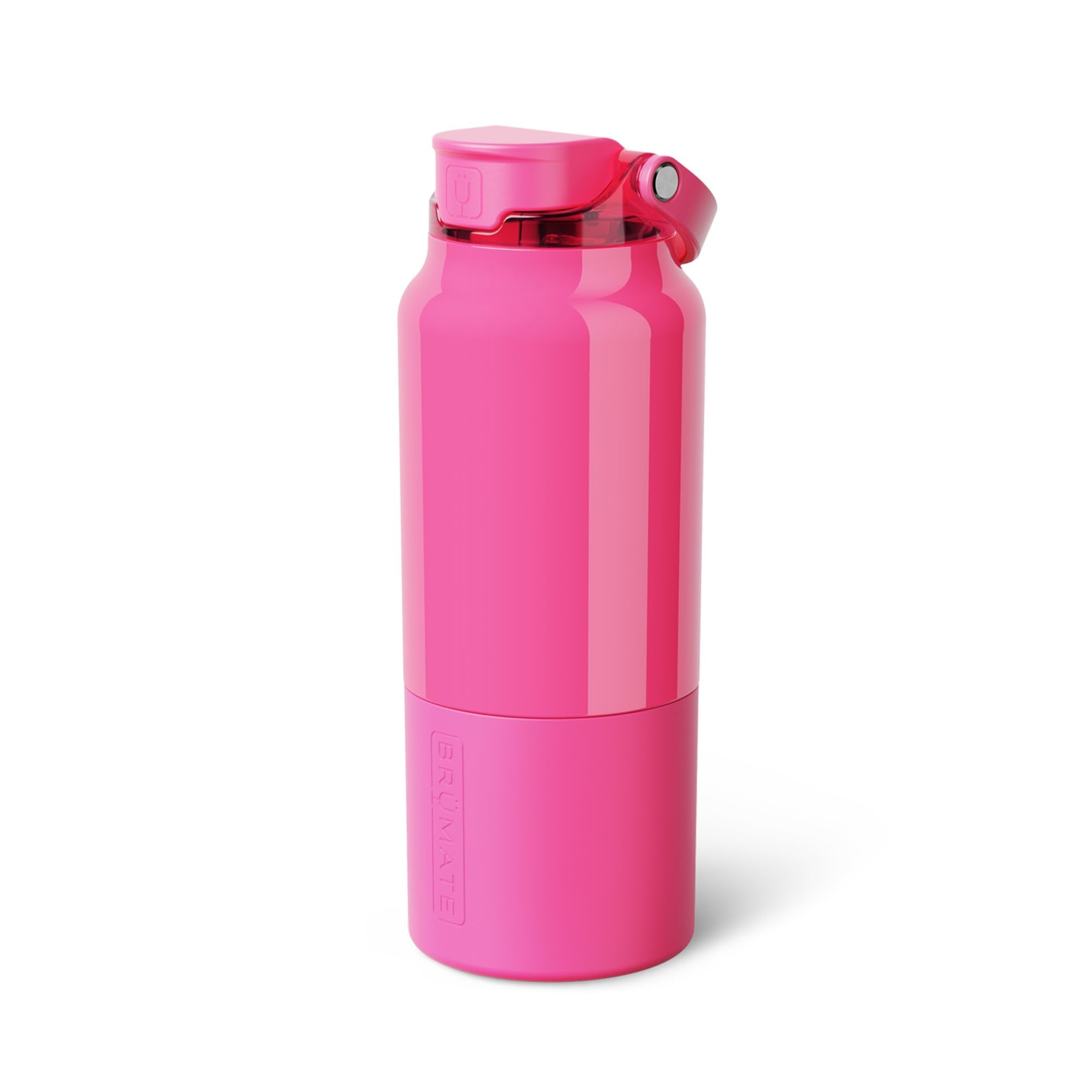 BrüMate Rise 35oz Water Bottle With 100% Leakproof Covered Silicone Straw | Insulated Stainless Steel Water Bottle | Fast Flow | Soft Sip Silicone Spout | Removable Straw | BPA-Free (Nightfall Blue)
