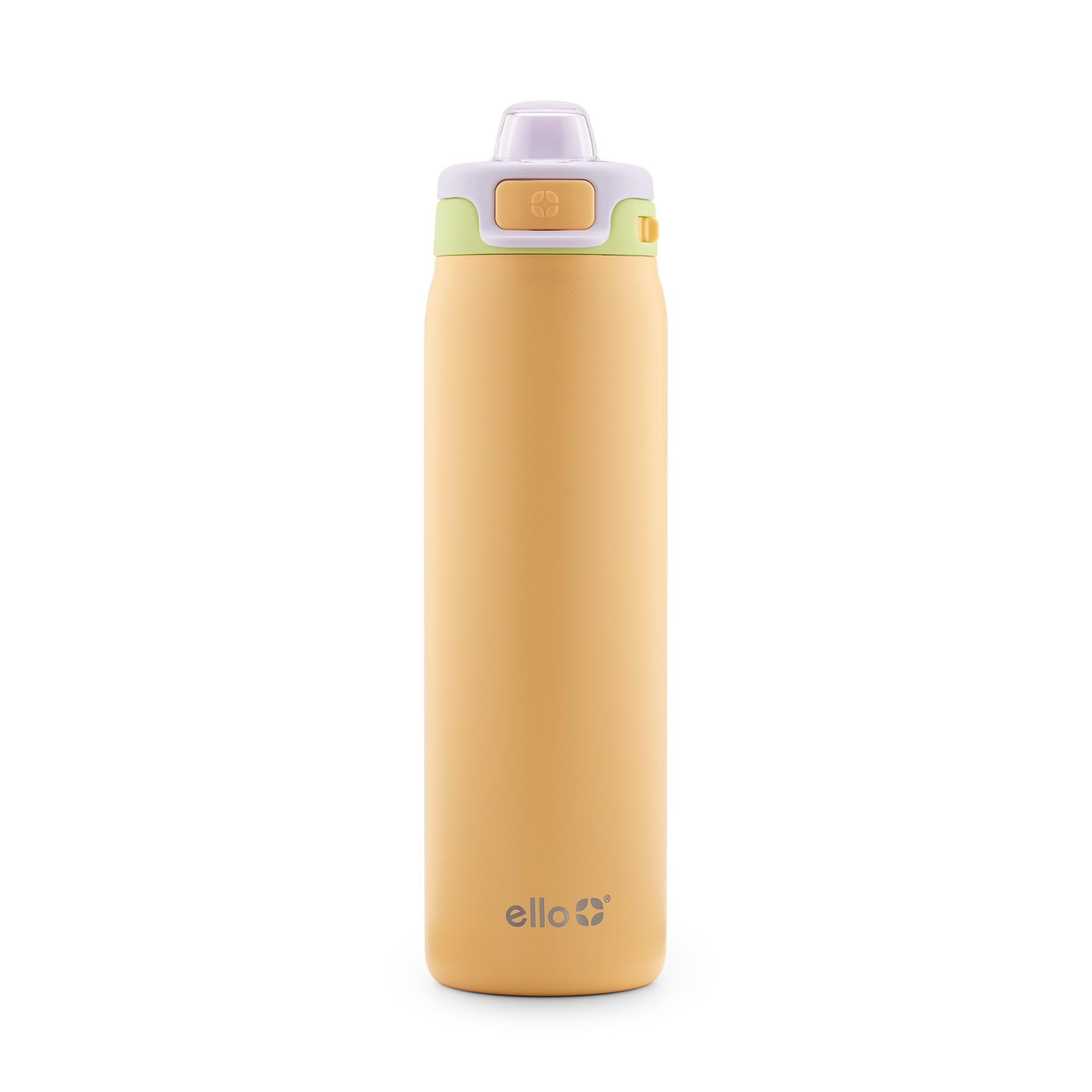 Ello Pop & Fill Insulated Stainless Steel Water Bottle with Quick Fill Lid, Leakproof Locking, Sip or Chug Spout, BPA-Free, Double Wall Vacuum Insulated for Sports, Travel & School- 22oz / 32oz / 40oz