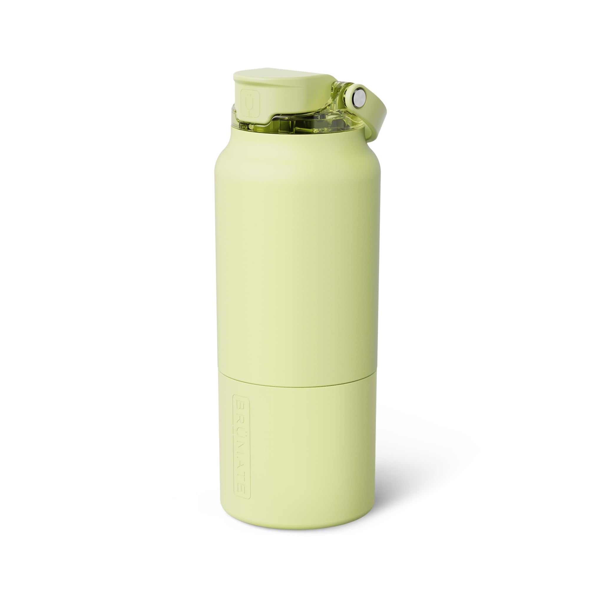 BrüMate Rise 25oz Water Bottle With 100% Leakproof Covered Silicone Straw | Insulated Stainless Steel Water Bottle | Cup-Holder Friendly | Fast Flow | Soft Sip Silicone Spout | BPA-Free (Dark Aura)