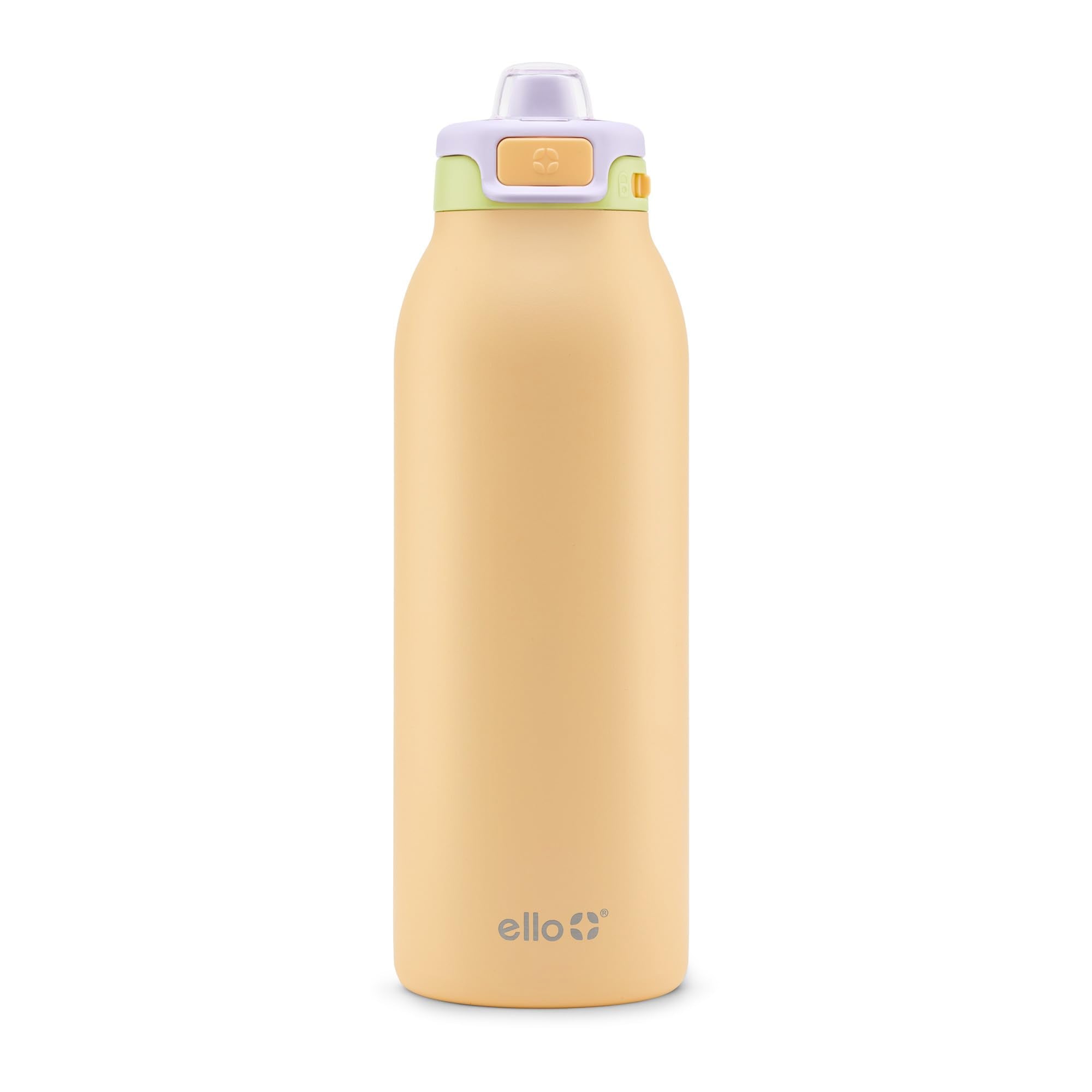 Ello Pop & Fill Insulated Stainless Steel Water Bottle with Quick Fill Lid, Leakproof Locking, Sip or Chug Spout, BPA-Free, Double Wall Vacuum Insulated for Sports, Travel & School- 22oz / 32oz / 40oz