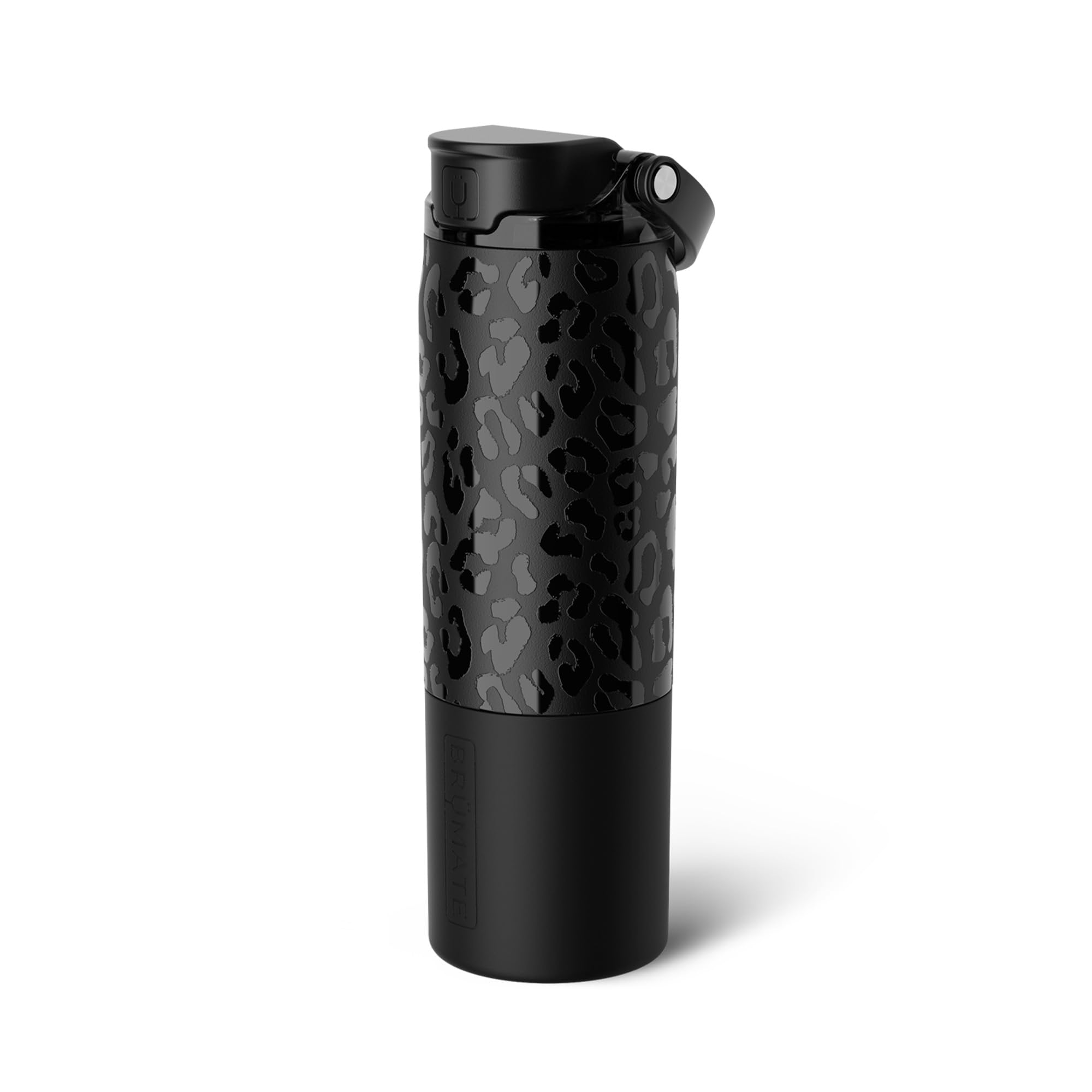 BrüMate Rise 25oz Water Bottle With 100% Leakproof Covered Silicone Straw | Insulated Stainless Steel Water Bottle | Cup-Holder Friendly | Fast Flow | Soft Sip Silicone Spout | BPA-Free (Dune)