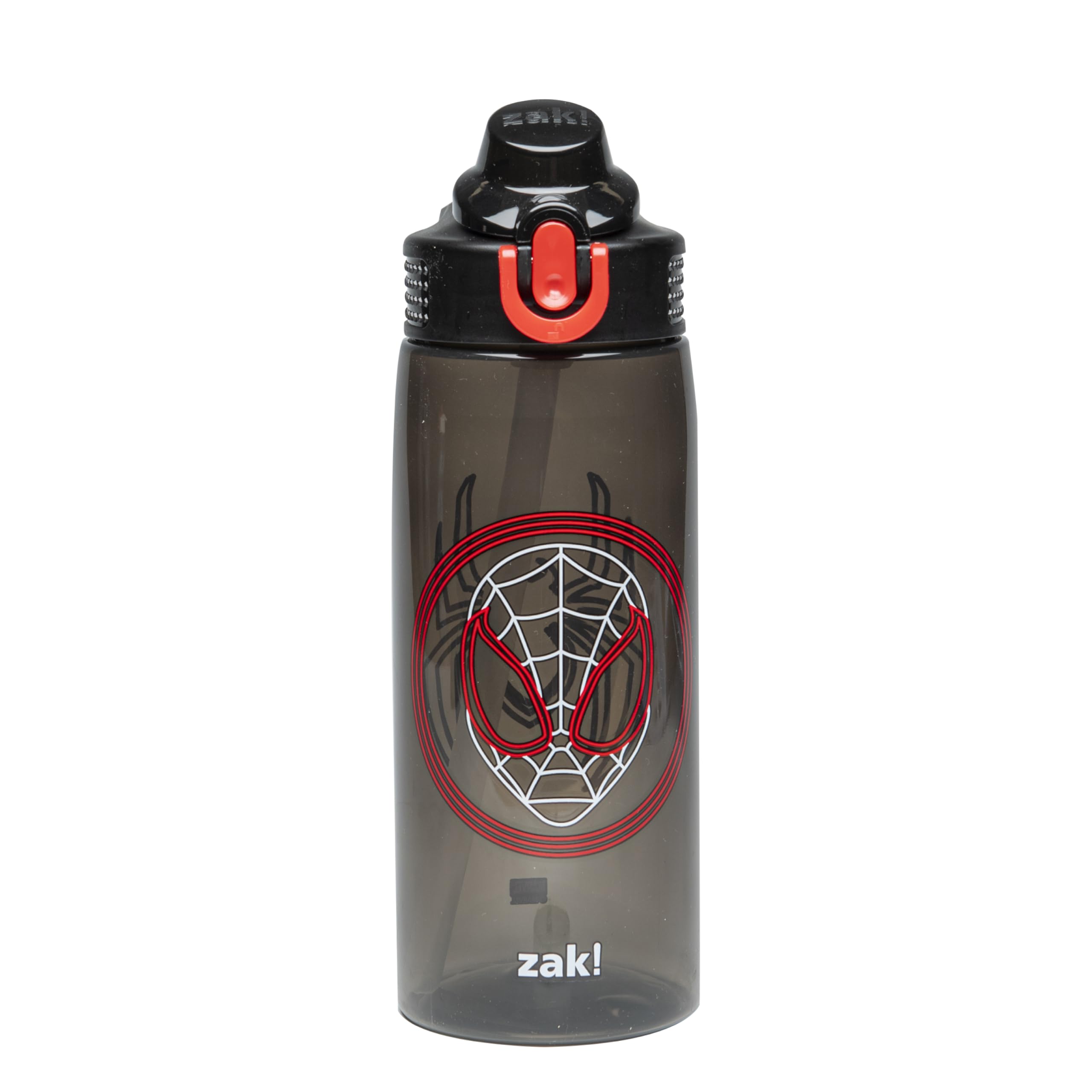 Zak Designs Minecraft Sage Water Bottle For School or Travel, 25oz Durable Plastic Water Bottle With Straw, Handle, and Leak-Proof, Pop-Up Spout Cover (Creeper)